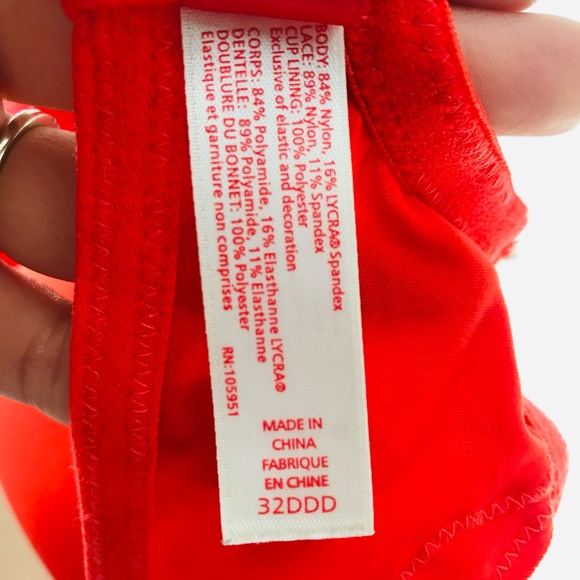 Josie by Natori Full Coverage Lightly Padded Bra Red Size 32DDD - Picture 4 of 6